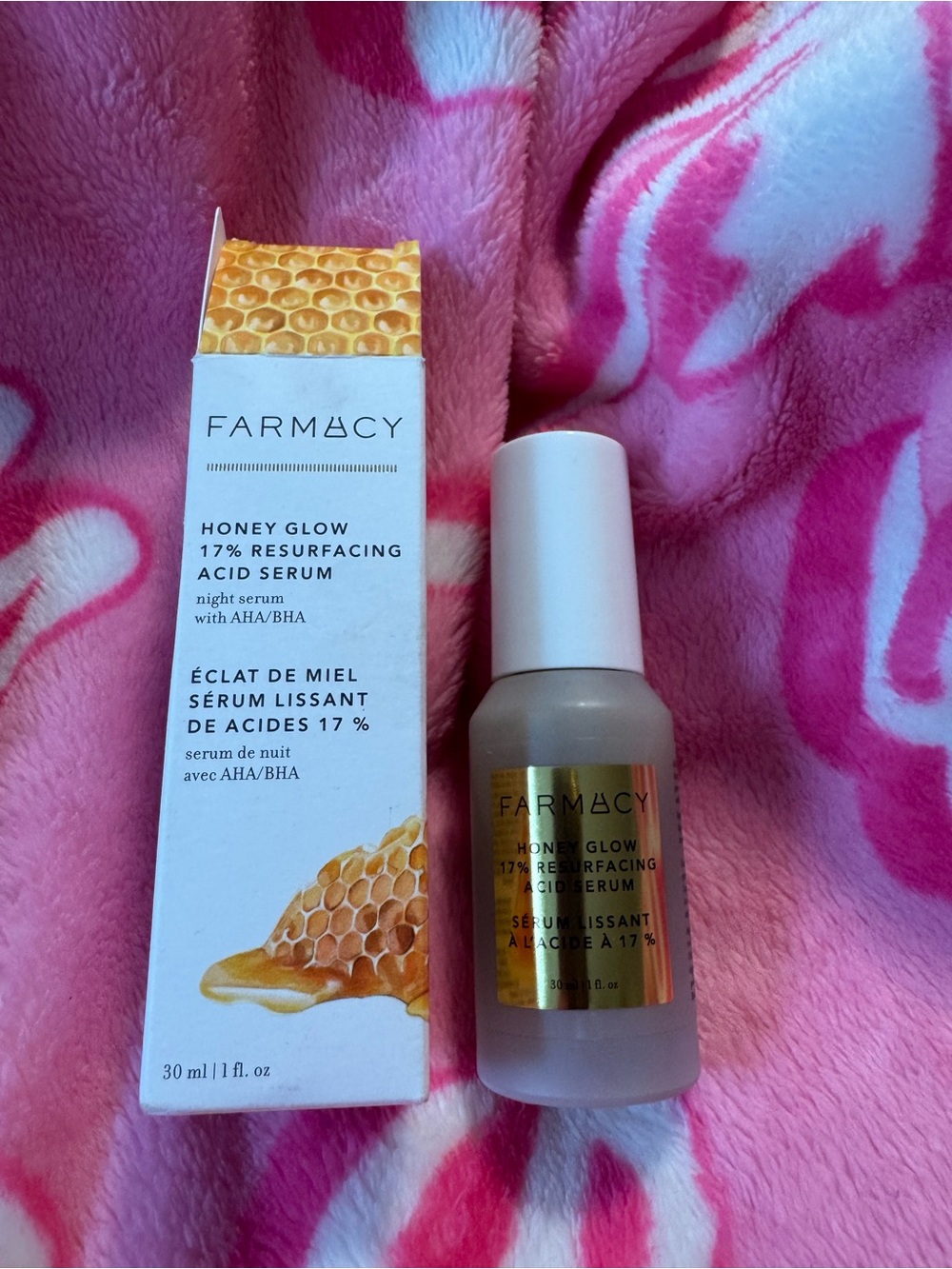 Farmacy Honey Glow 17% Resurfacing Acid Serum - New In Box Full Size